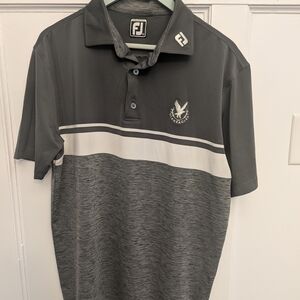 FootJoy Charcoal and White Men's Polo Shirt